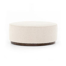 SINCLAIR LARGE ROUND OTTOMAN- KNOLL NATURAL