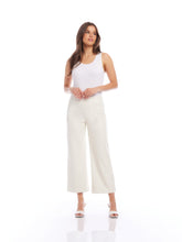 FAUX LEATHER CROPPED PANT