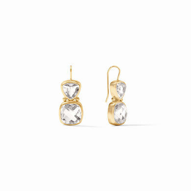 AQUITAINE EARRING- CLEAR CRYSTAL