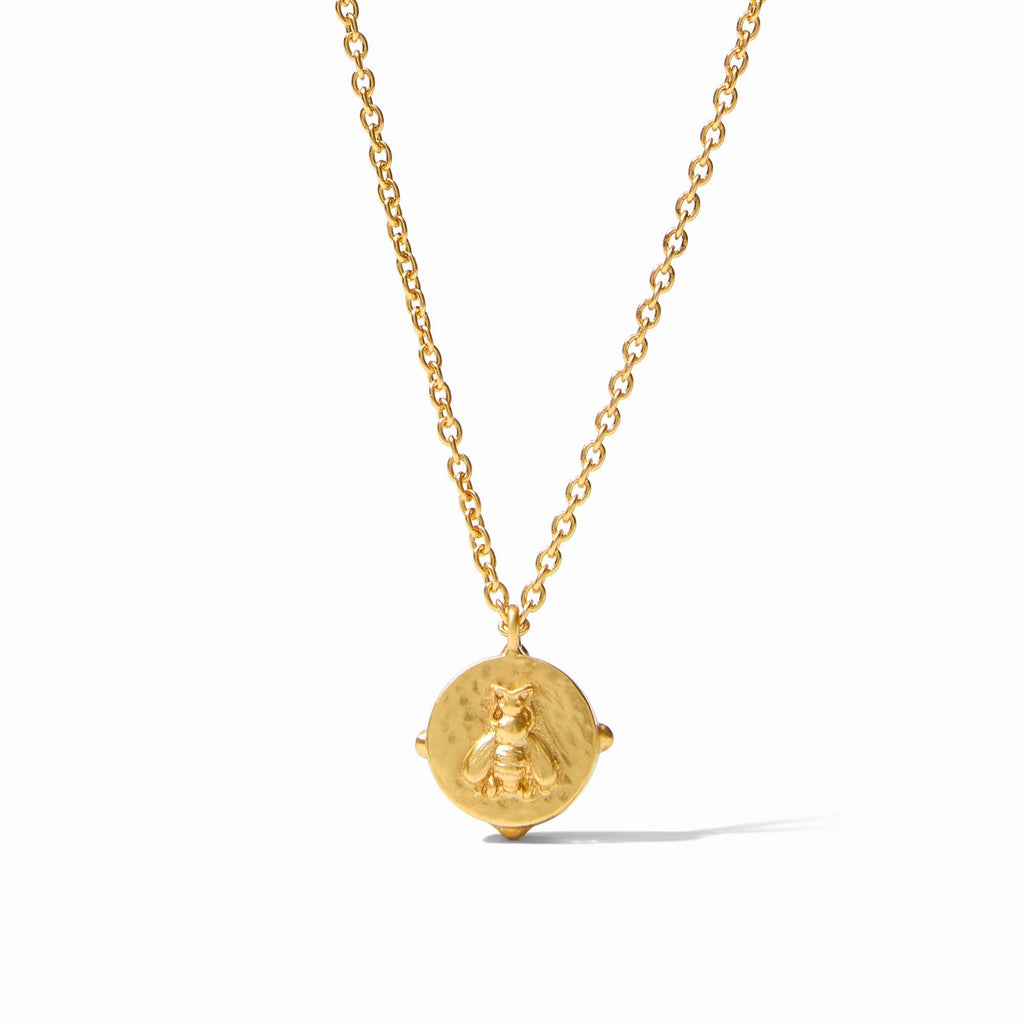 Honeybee Solitaire Necklace-Iridescent Champagne-OS