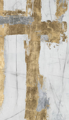 SKETCHED IN GOLD II 24X72