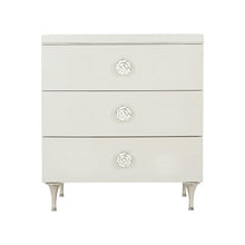 SILHOUETTE FLORAL HARDWARE SMALL NIGHTSTAND