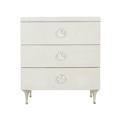 SILHOUETTE FLORAL HARDWARE SMALL NIGHTSTAND