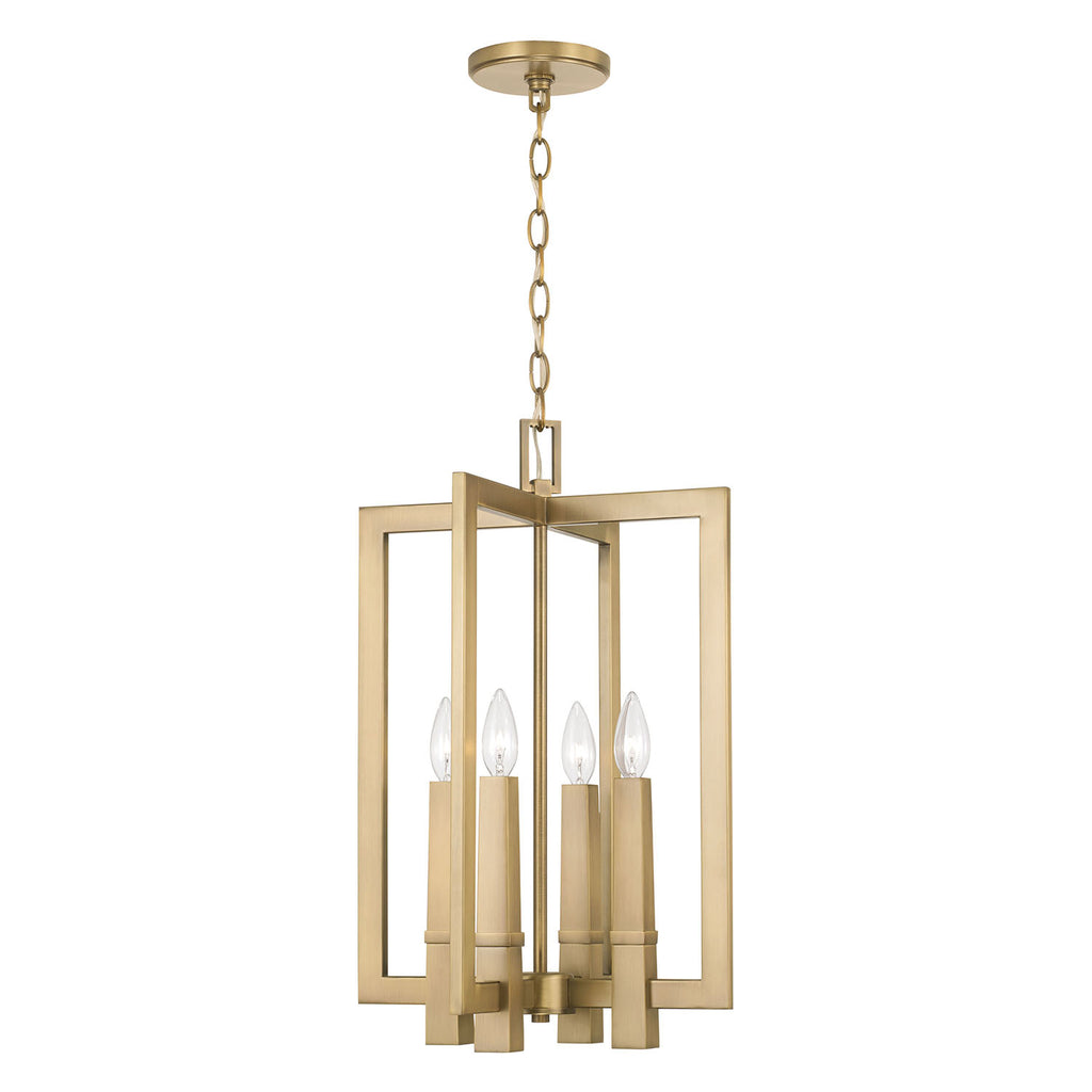 BLAKE 4-LIGHT FOYER, AGED BRASS - 549641AD - Capital - Lighting