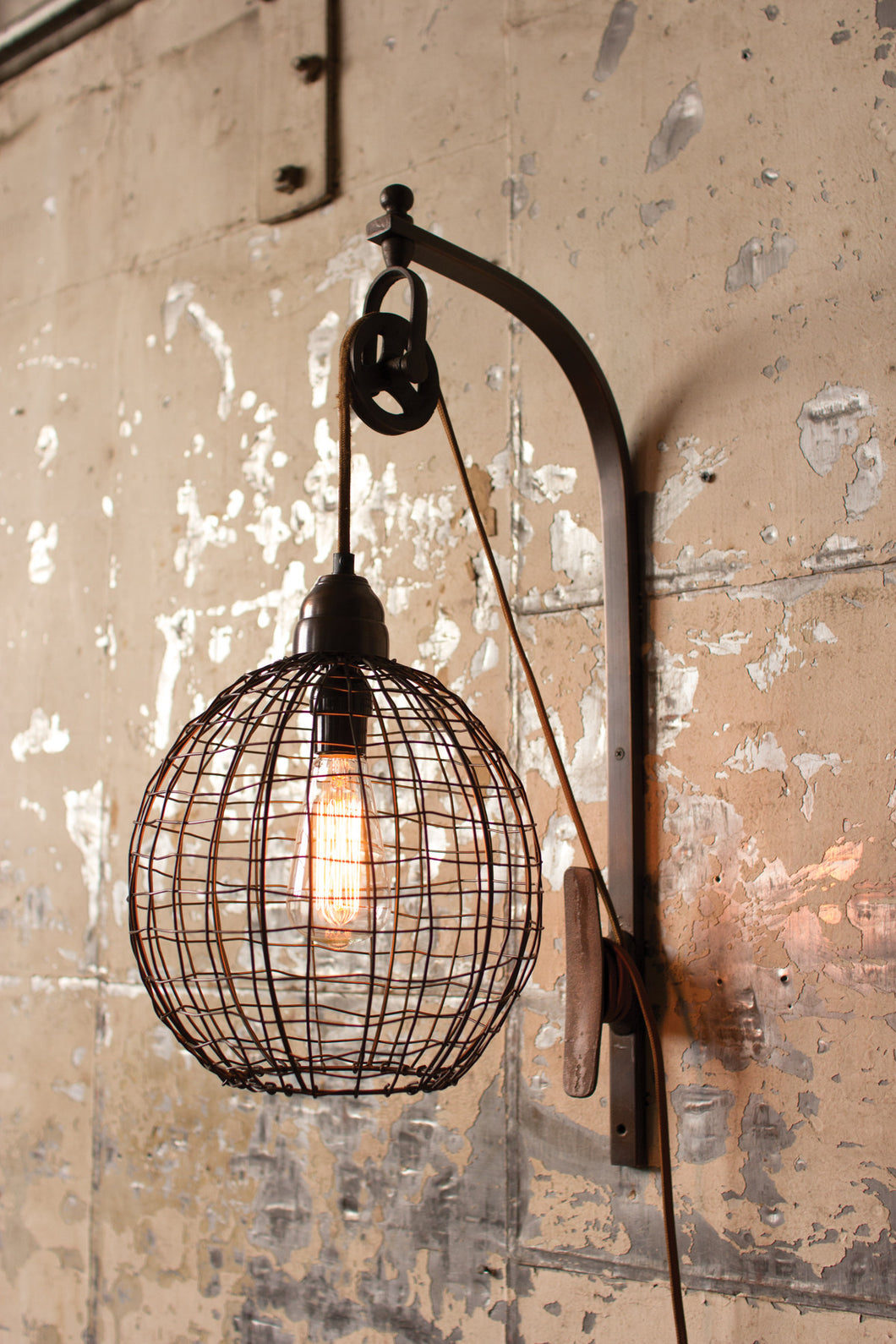 Wire Sphere Wall Sconce, Lighting, Laura of Pembroke