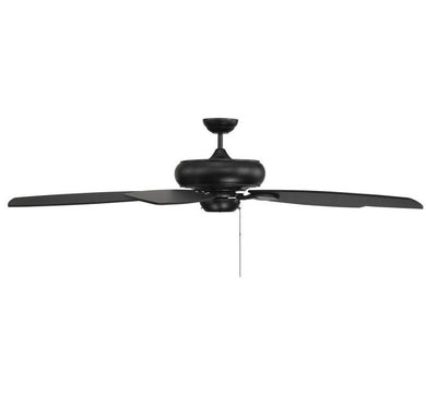 Salon Wind Star 68-inch 5 Blade Matte Black Ceiling Fan