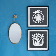 FRAMED ABSTRACT FLOWER WALL DECOR- 2 STYLES