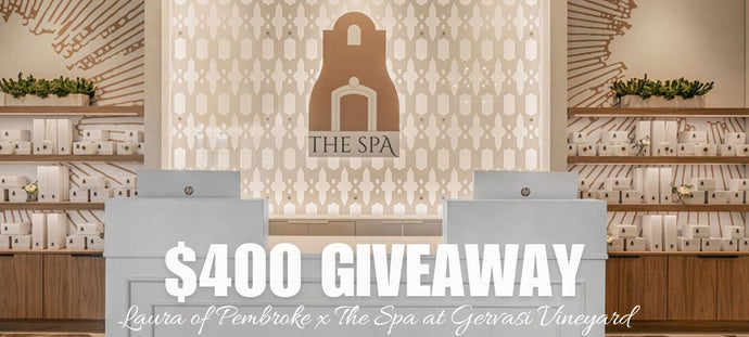 $400 Giveaway with The Spa at Gervasi Vineyard