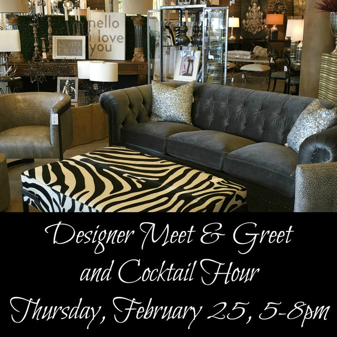 Designer Meet & Greet and Cocktail Hour