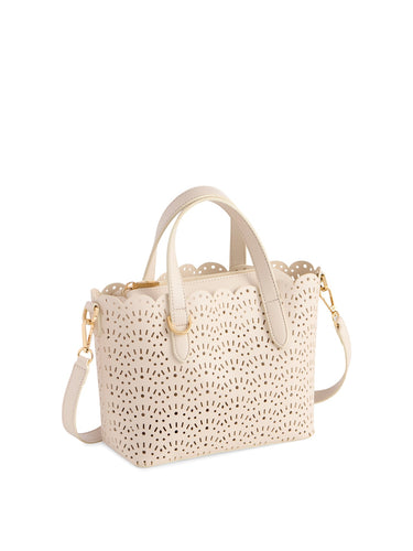 Lola Ivory Mini Tote