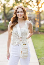 Ivory Glossy Hydrobag with Strap