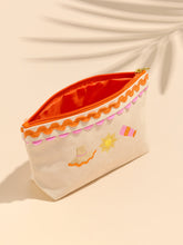 Poppy Orange Zip Pouch