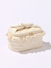 Ruffle Beige Cosmetic Case