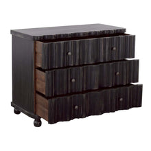 Black Three Drawer Chest