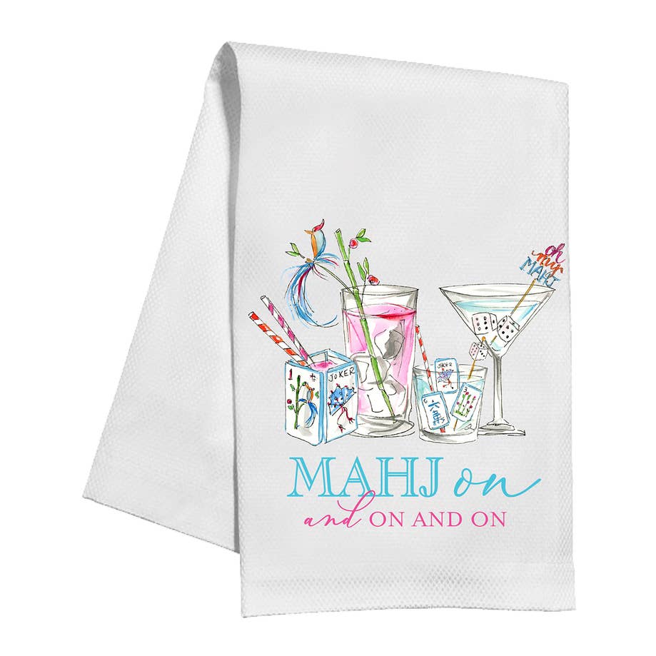 Mahj On and On Kitchen Towel
