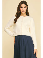 Cream Button Down Cardigan
