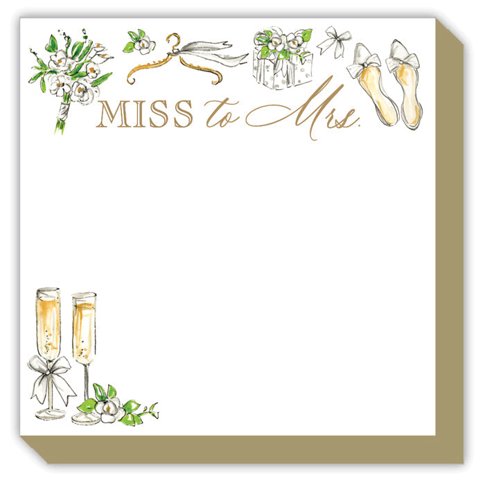 Miss to Mrs Bridal Mini Luxe Notepad