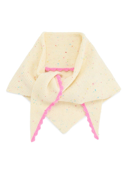Kendra Triangle Scarf, Ivory