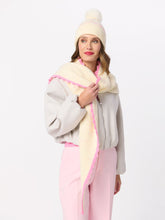 Kendra Triangle Scarf, Ivory