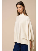 Mock Neck Poncho Sweater