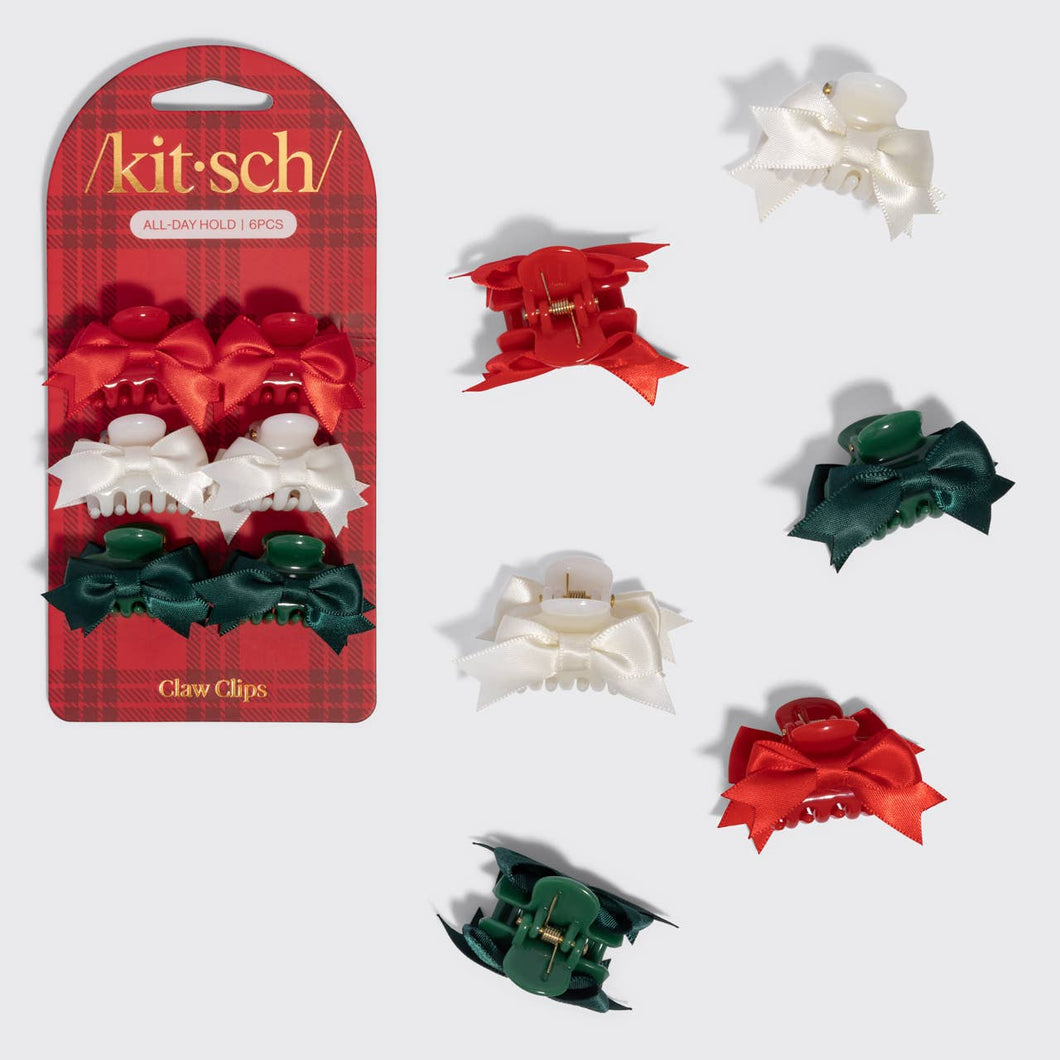 Holiday Mini Claw Clips 6pc Set