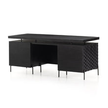 RAFFAEL DESK- CARVED BLACK WASH