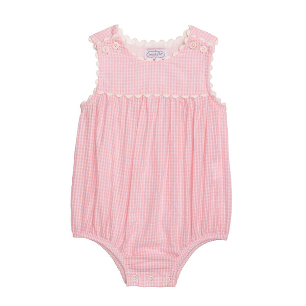 Pink Gingham Bubble 6-9M