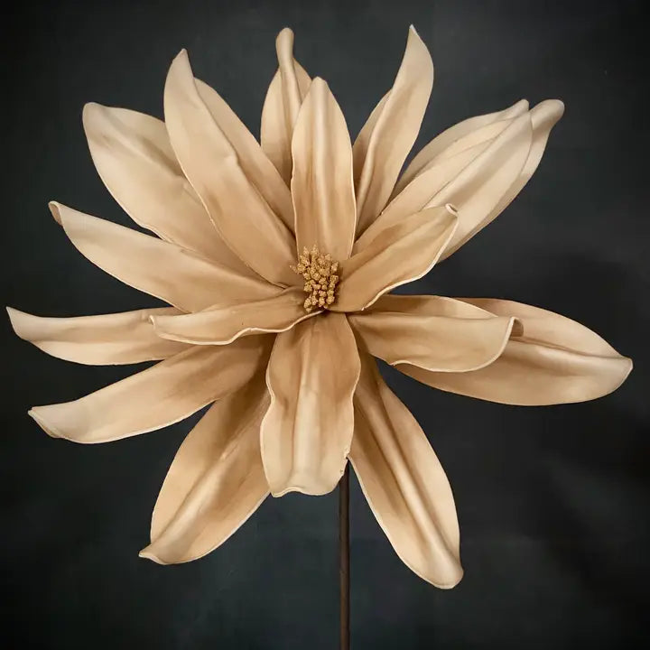 Stonewash Tan Foam Flower
