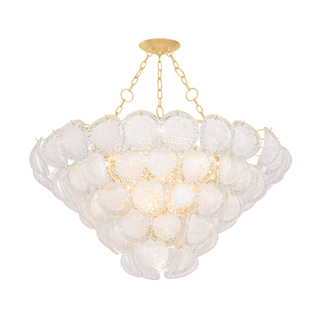 Cedar Hill 17 Light Chandelier, Vintage Gold Leaf
