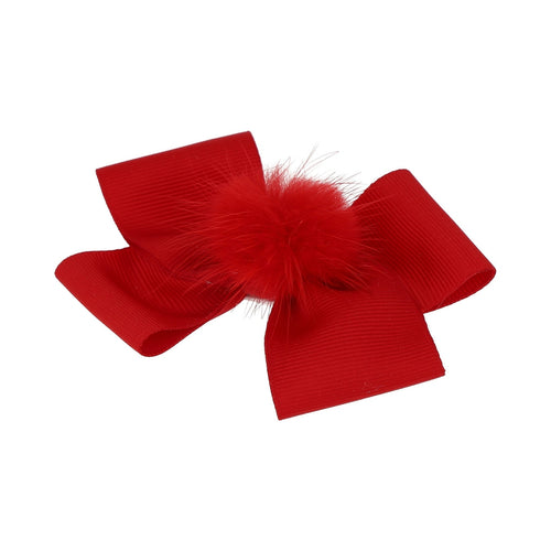 The Lucy Bow-Large-Classic Red