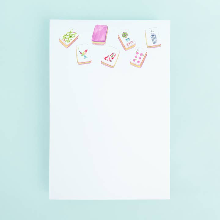 Large Mahjong Tiles Notepad