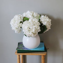 Real Touch White Hydrangea 18"
