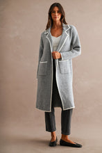 Grey Knit Midi Cardigan