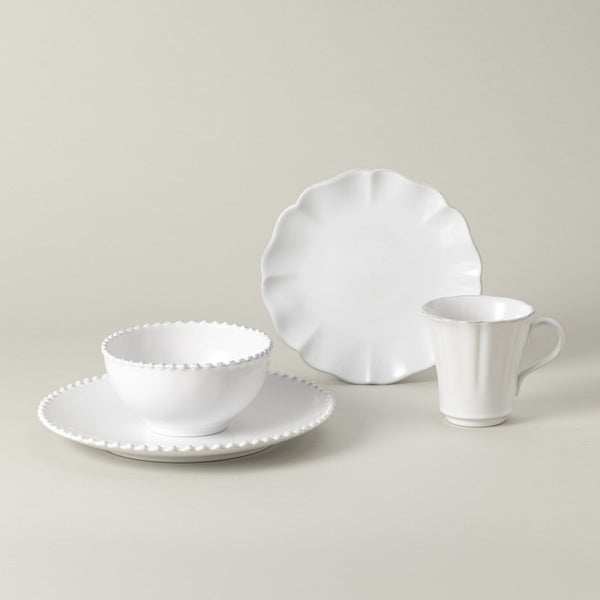 Dinnerware Pearl and Rosa 4pc Set
