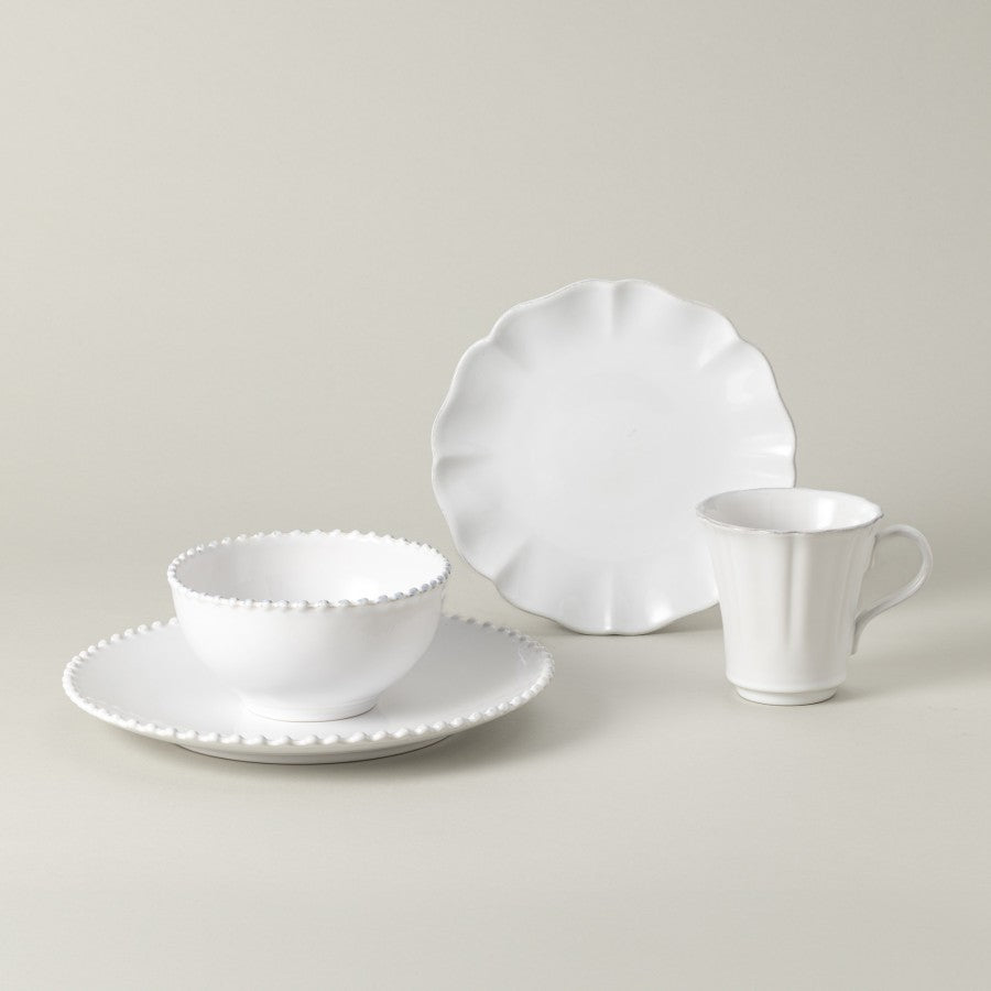 Dinnerware Pearl and Rosa 4pc Set
