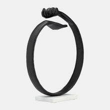 Hand Ring On Base Sculpture