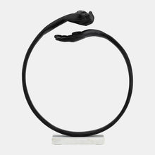 Hand Ring On Base Sculpture