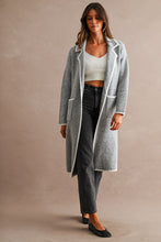 Grey Knit Midi Cardigan