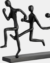 3 Man Running Sculpture