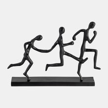 3 Man Running Sculpture
