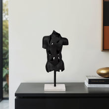 Cracked Bust On Stand Sculpture