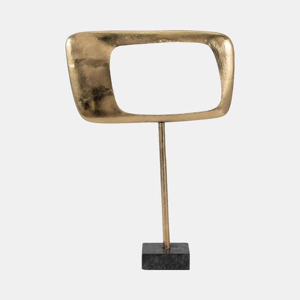 Gold Metal Table Top Deco Sculpture