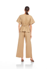 Kai Belted Button Up Top
