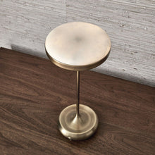 Flat Top Rechargeable Mini Lamp-Brass