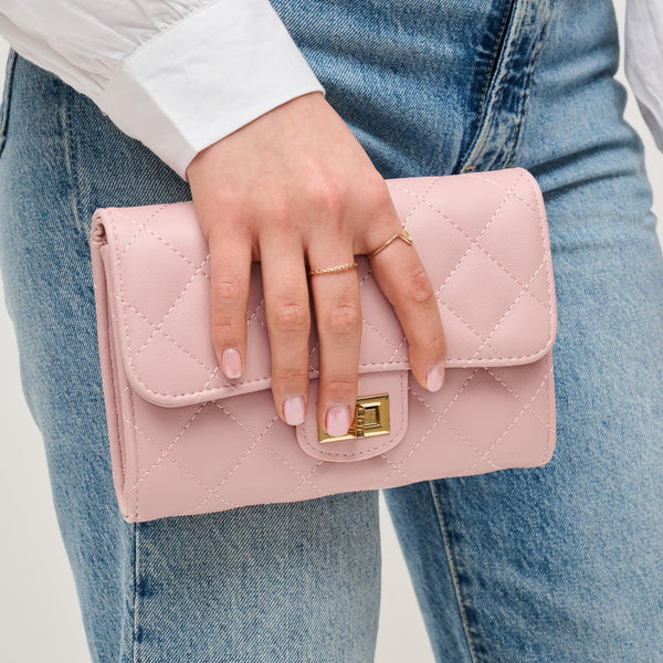 Winona Blush Quilted Crossbody