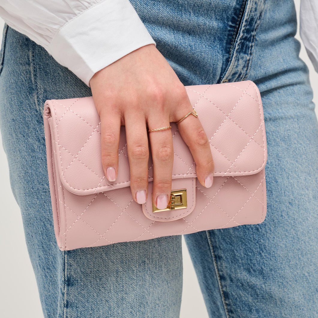 Winona Blush Quilted Crossbody