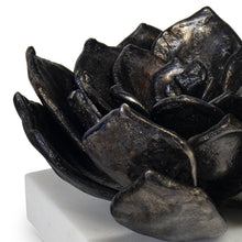 Succulent Sculpture 1, Blackened Zinc