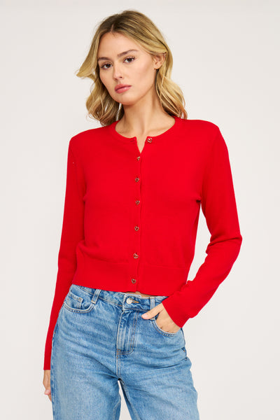 Celeste Heart Button Cardigan