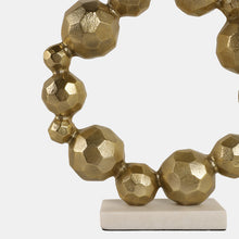 Ring Of Orbs On Marble Base Sculpture