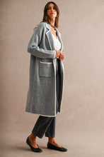 Grey Knit Midi Cardigan